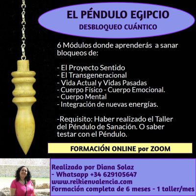 MATRÍCULA FORMACIÓN PÉNDULO EGIPCIO